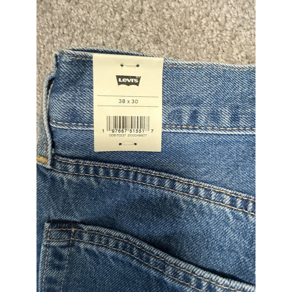 Levi's Premium 517 Sta-Prest Bootcut Jeans Men 38x30 Blue Denim NWT Big E Crease - Picture 9 of 10